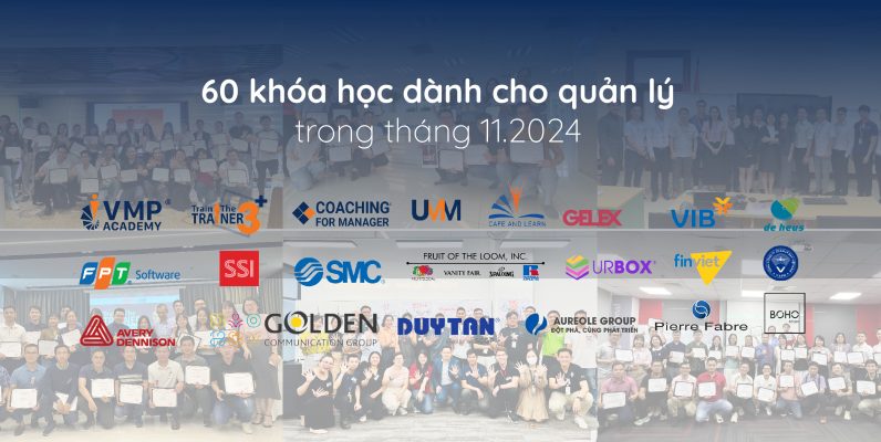 60 khóa học dành cho quản lý trong tháng 11.