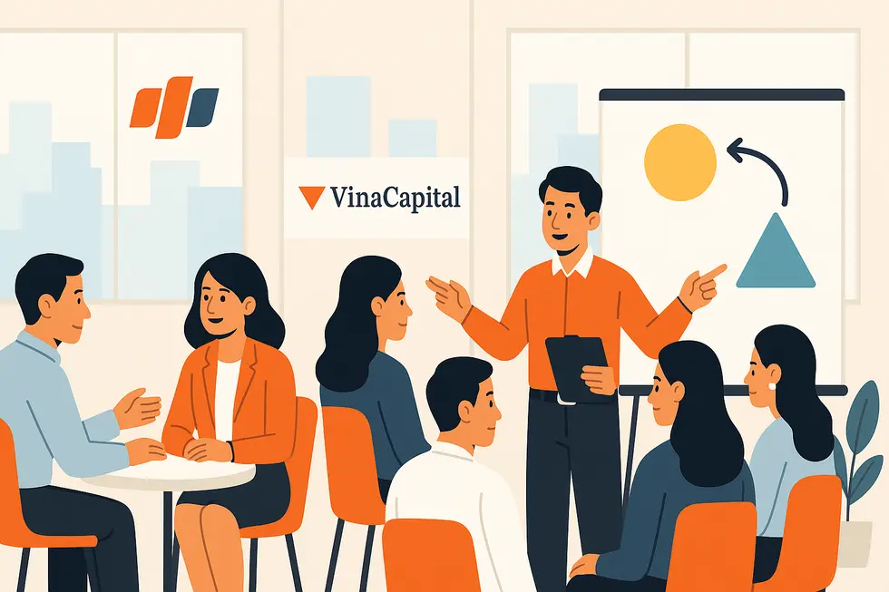 Các nhà quản lý Việt Nam trải nghiệm coaching trong môi trường doanh nghiệp hiện đại.