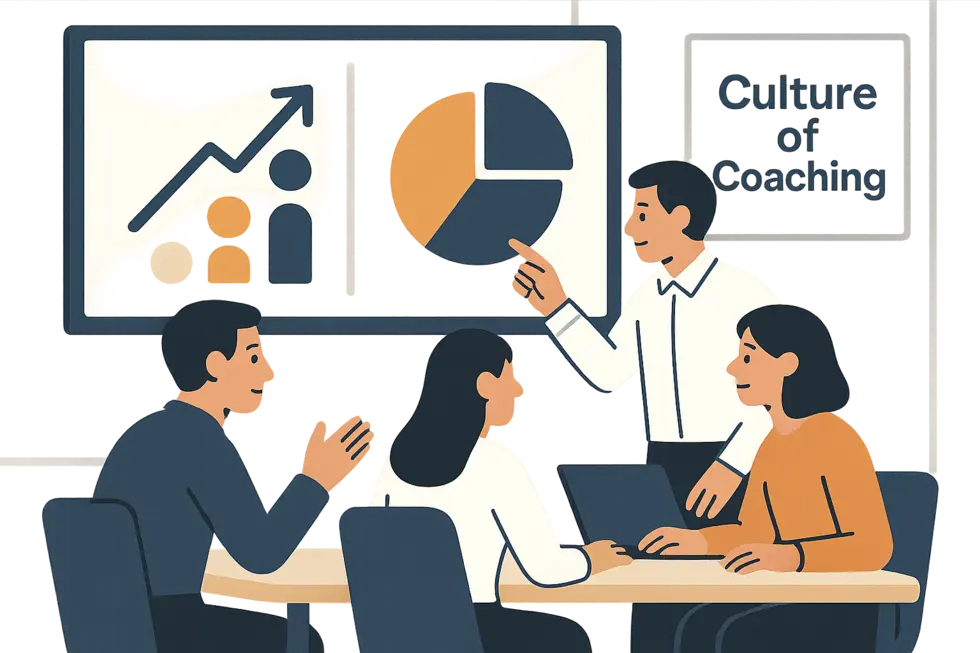 HR và quản lý cùng định hướng và thiết kế lộ trình coaching nội bộ.