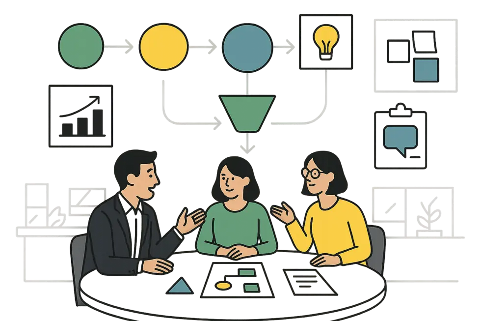 HR và quản lý cùng định hướng và thiết kế lộ trình coaching nội bộ.