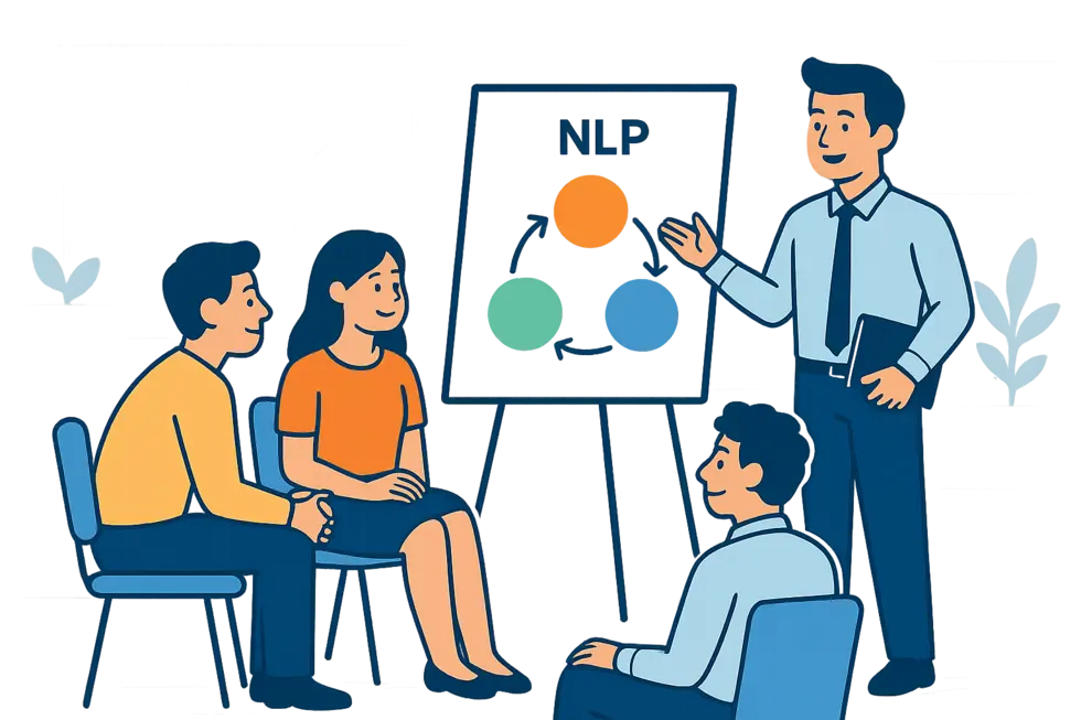 Phiên coaching nhân viên doanh nghiệp ứng dụng NLP, xây dựng kết nối và phát triển năng lực.