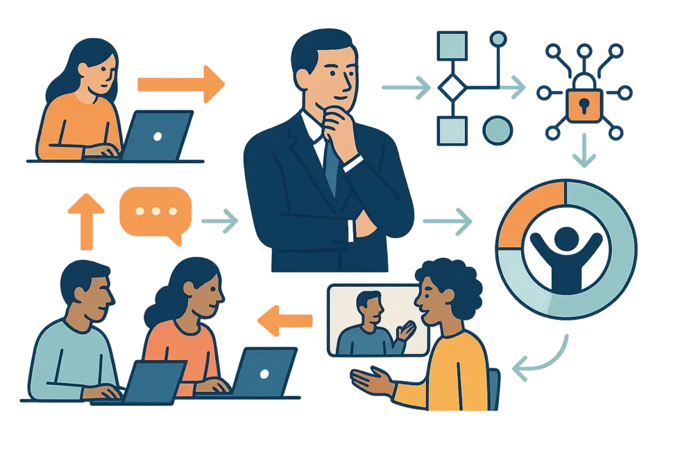 Kết hợp Coaching và E-learning giúp doanh nghiệp phát triển đội ngũ toàn diện, tiết kiệm chi phí và tăng hiệu quả đào tạo.