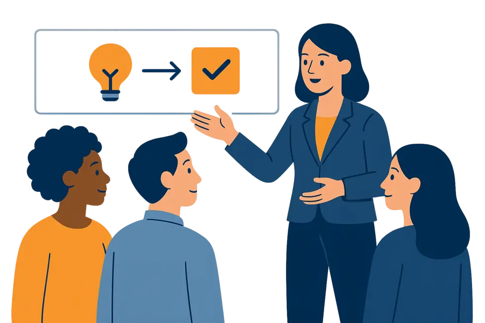 Quản lý đánh giá nhân viên và phân công công việc rõ ràng giúp đội ngũ phát huy tối đa năng lực.