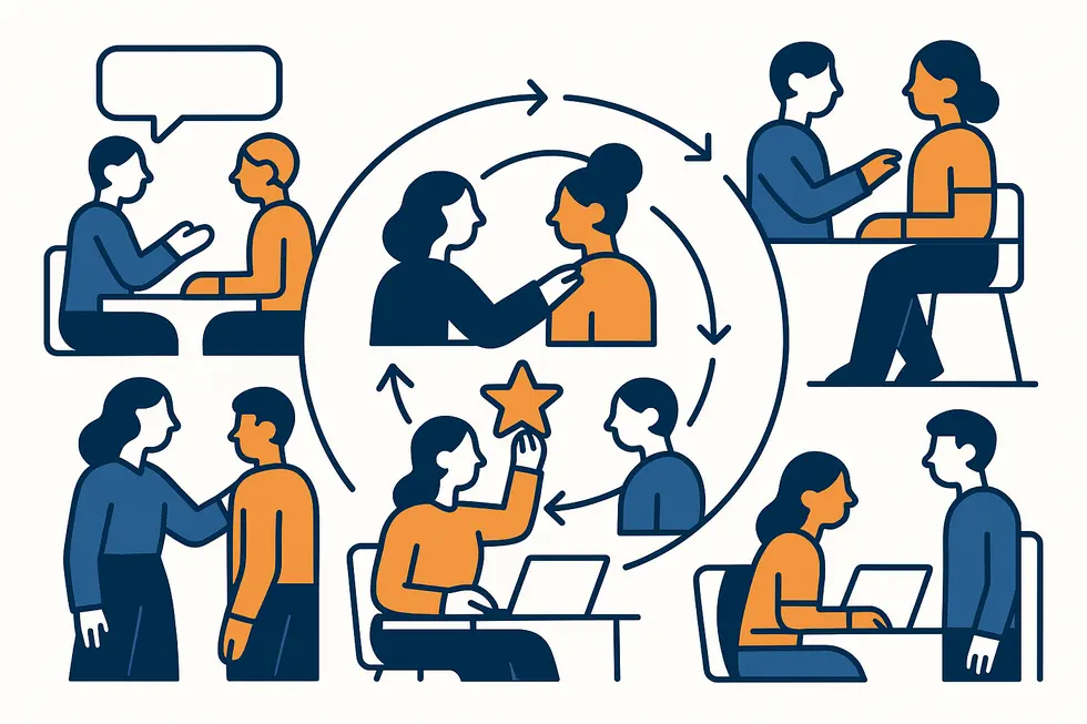 Không gian làm việc nơi diễn ra các hoạt động coaching.