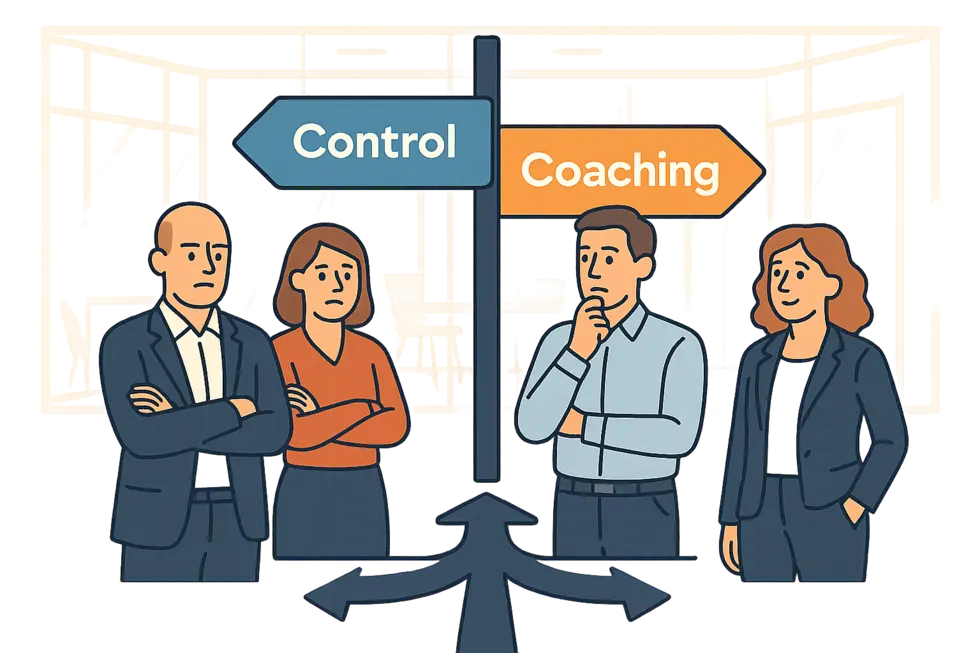 Khoảnh khắc lãnh đạo đối diện lựa chọn giữa kiểm soát và khai vấn.