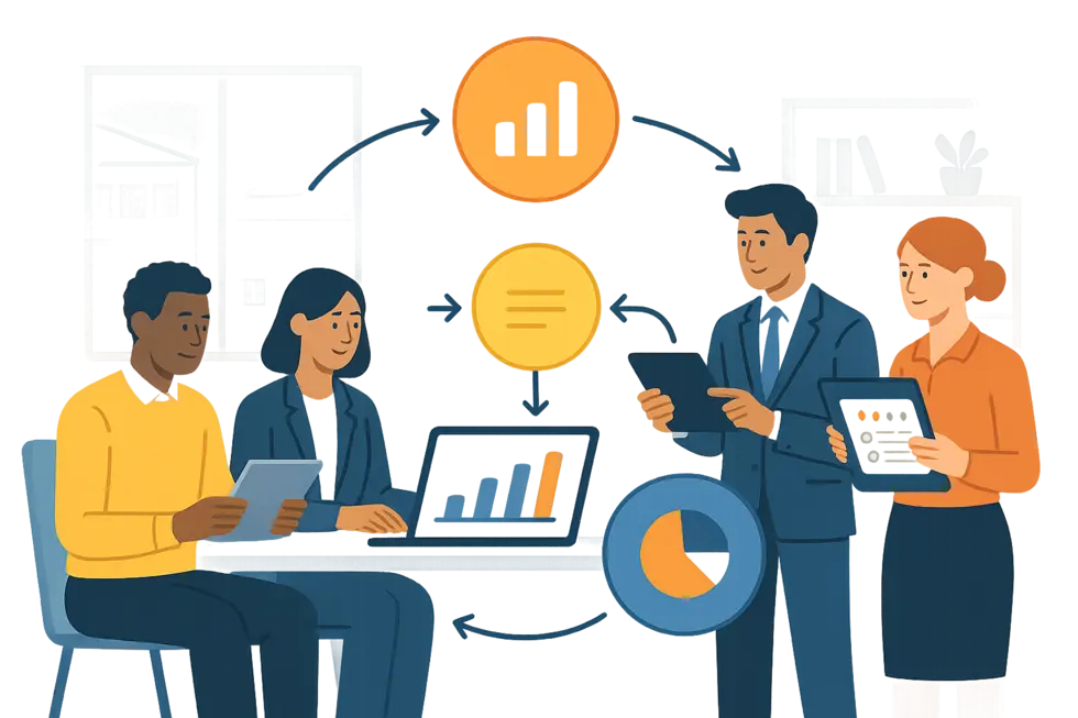 Quy trình đánh giá kỹ năng coaching qua phản hồi 360 độ giúp đảm bảo minh bạch và khách quan.