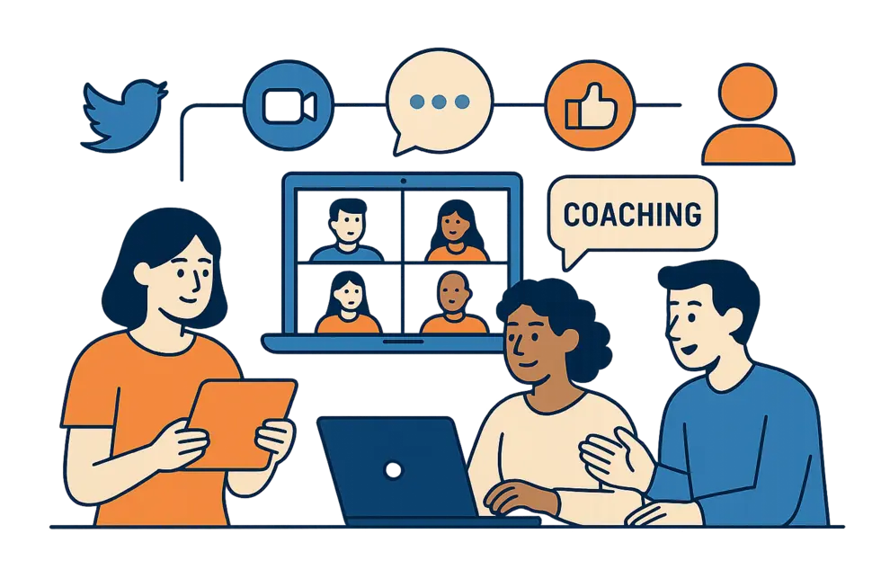 Sách và tài nguyên số – Động lực khởi đầu hành trình tự học kỹ năng coaching.