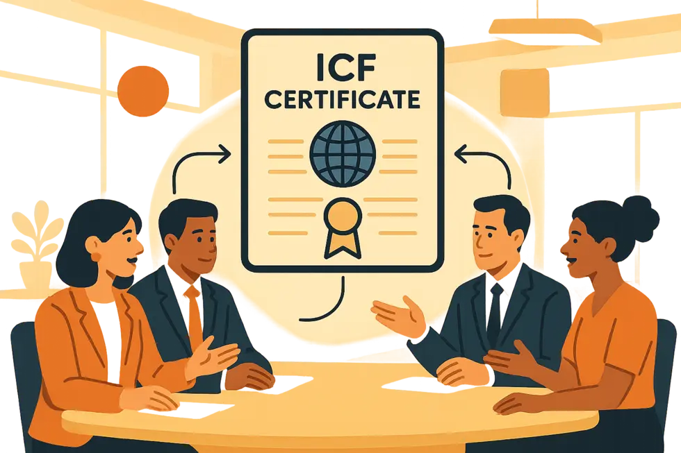 Chứng chỉ coaching ICF – tiêu chuẩn uy tín toàn cầu cho huấn luyện viên doanh nghiệp.