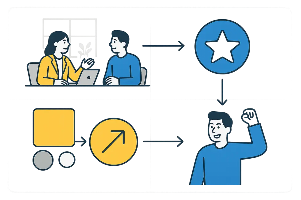 Coaching giúp khai phá tiềm năng và phát triển kỹ năng cá nhân.