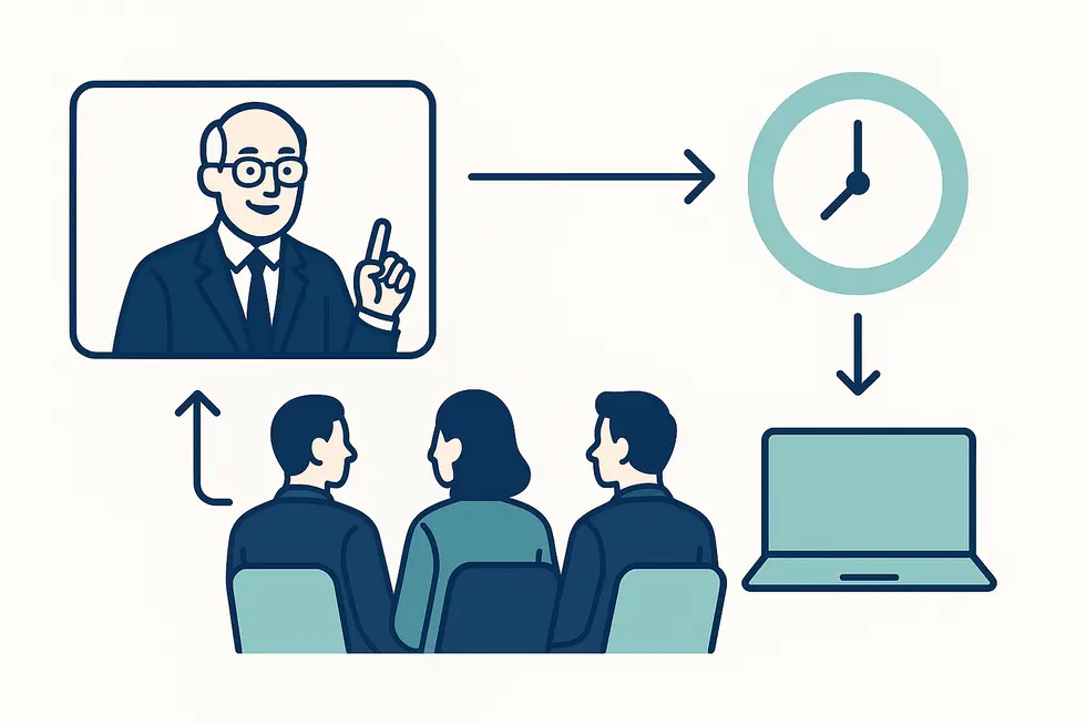 Quản lý lựa chọn nội dung khóa học coaching phù hợp.