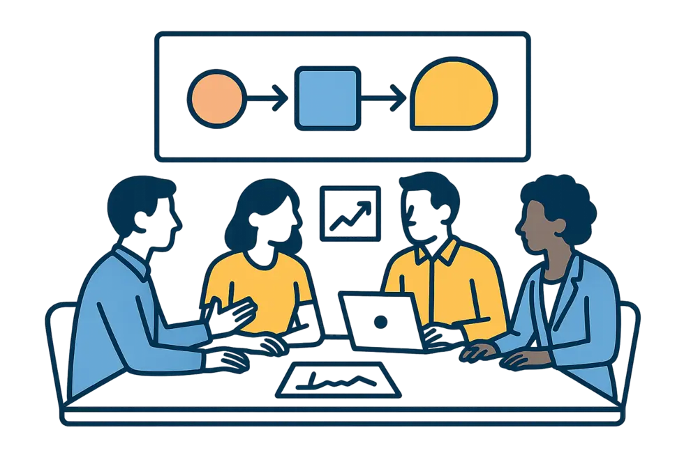 Nhà lãnh đạo trình bày tầm nhìn chiến lược cho tương lai.