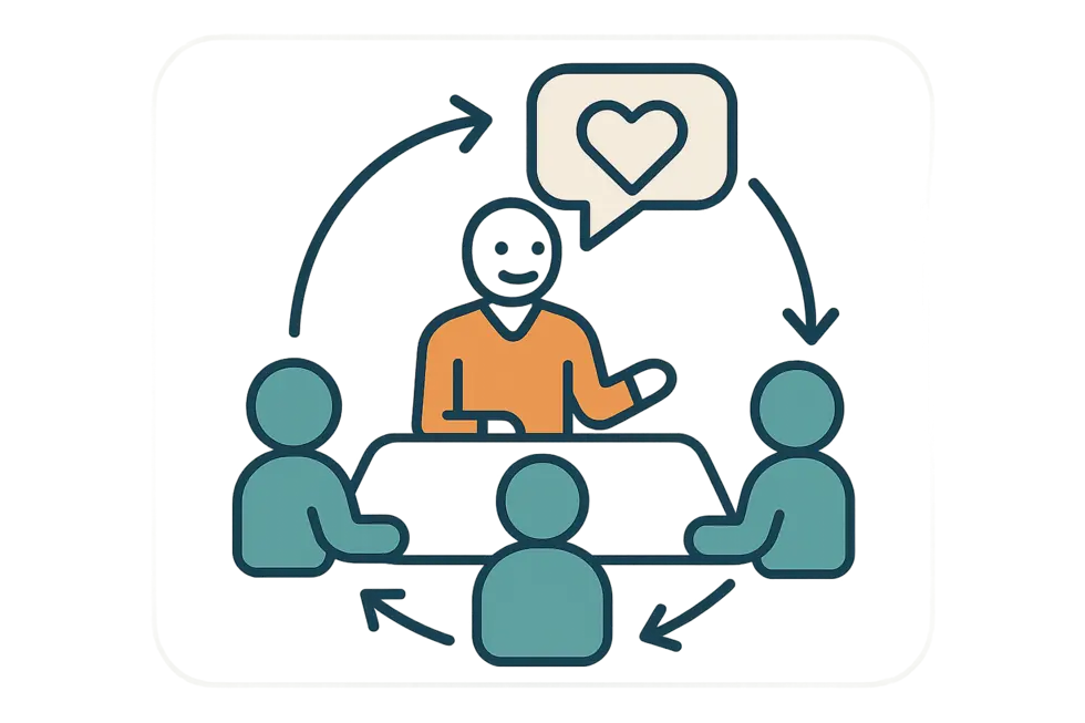 Sự tương tác EQ giúp xây dựng mối quan hệ bền vững.