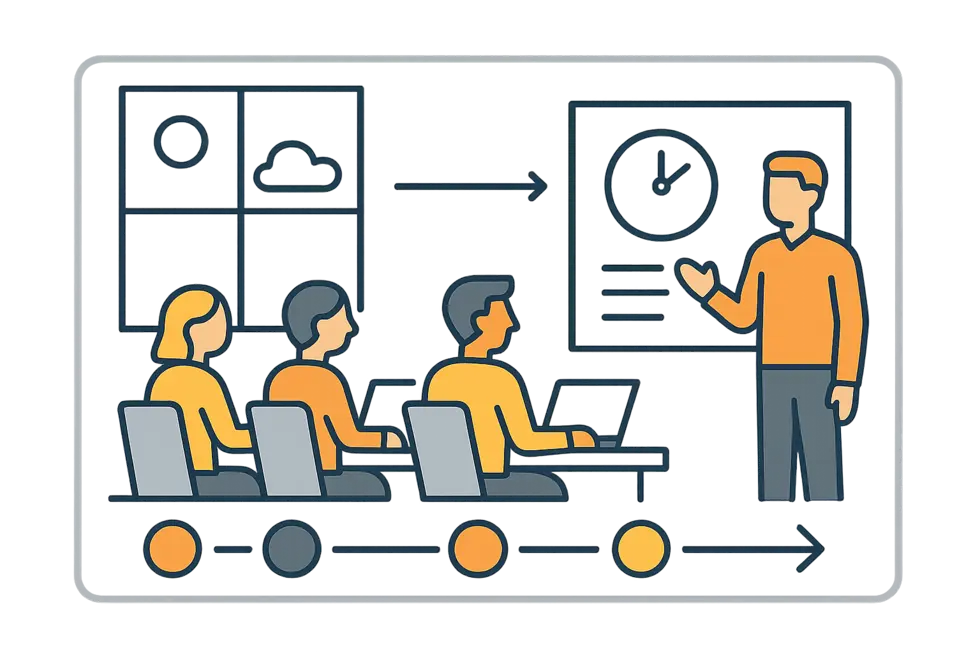 Lựa chọn khóa học quản lý thời gian dựa trên các tiêu chí quan trọng.