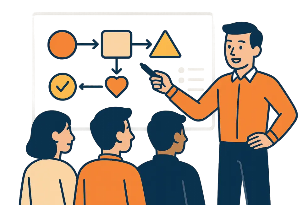 Doanh nhân lắng nghe ý kiến khách hàng để cải thiện dịch vụ.