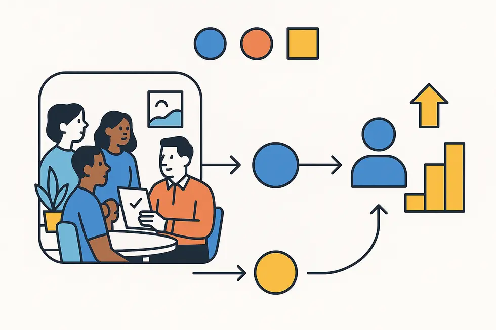 Quản lý giúp xác định và lựa chọn nhân tài phù hợp.