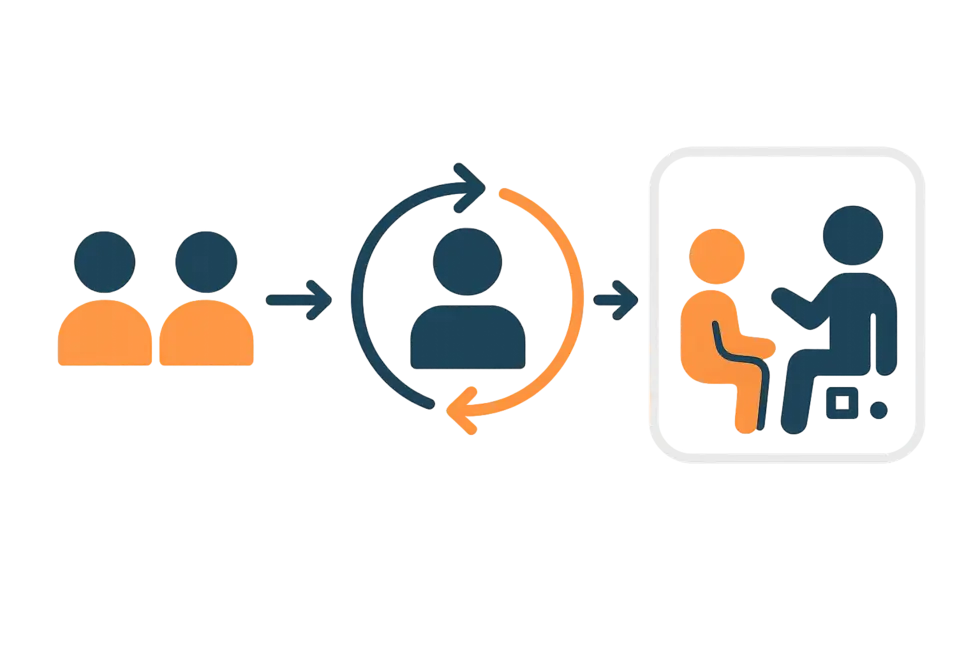 Một cuộc họp nhóm dân chủ, nơi mọi thành viên được tham gia ý kiến.