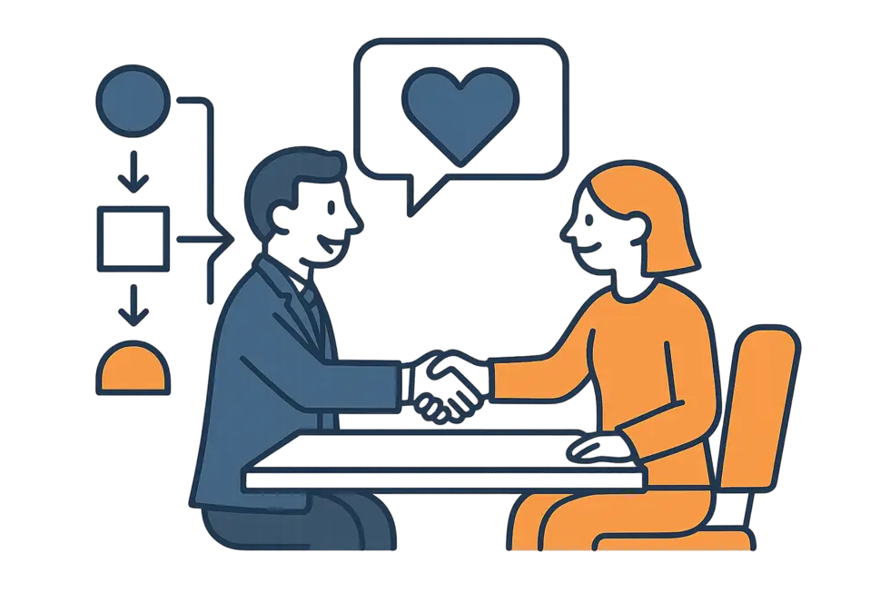 Nhóm chuyên gia đang thảo luận về trải nghiệm ứng viên tích cực.