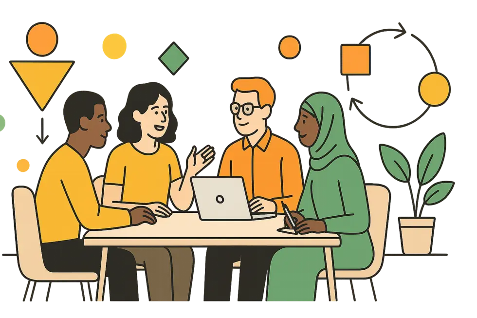 Nhóm chuyên gia đang thảo luận về trải nghiệm ứng viên tích cực.