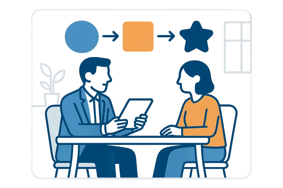 Nhóm chuyên gia đang thảo luận về trải nghiệm ứng viên tích cực.