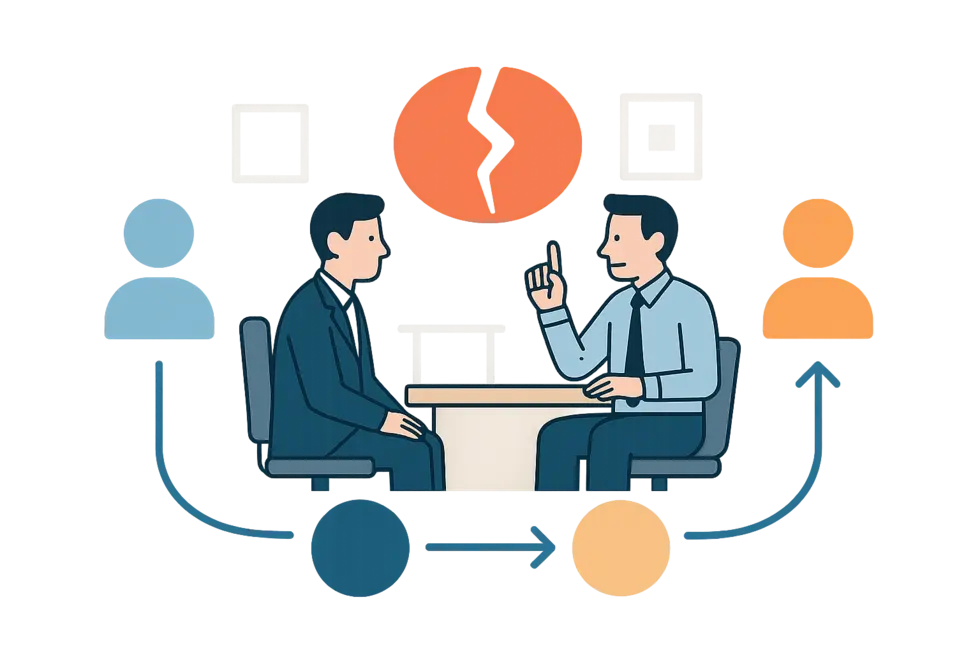 Hội nghị quản lý để thảo luận về chính trị công sở.