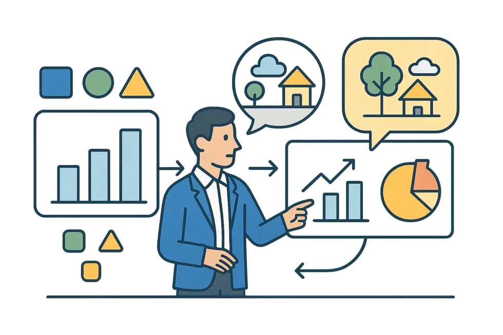 Hình ảnh minh họa tầm quan trọng của kể chuyện bằng dữ liệu trong quản lý.