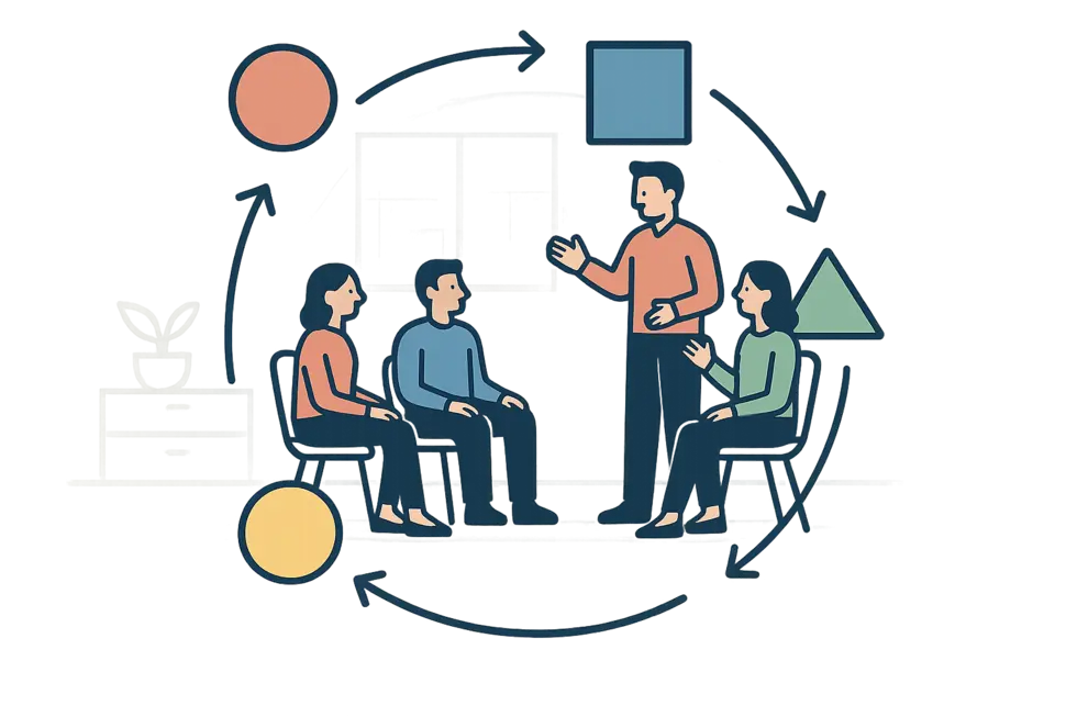 Giai đoạn Hình Thành khi nhóm bắt đầu hợp tác.