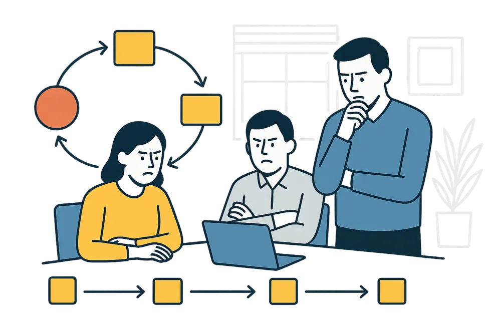 Giai đoạn Hình Thành khi nhóm bắt đầu hợp tác.