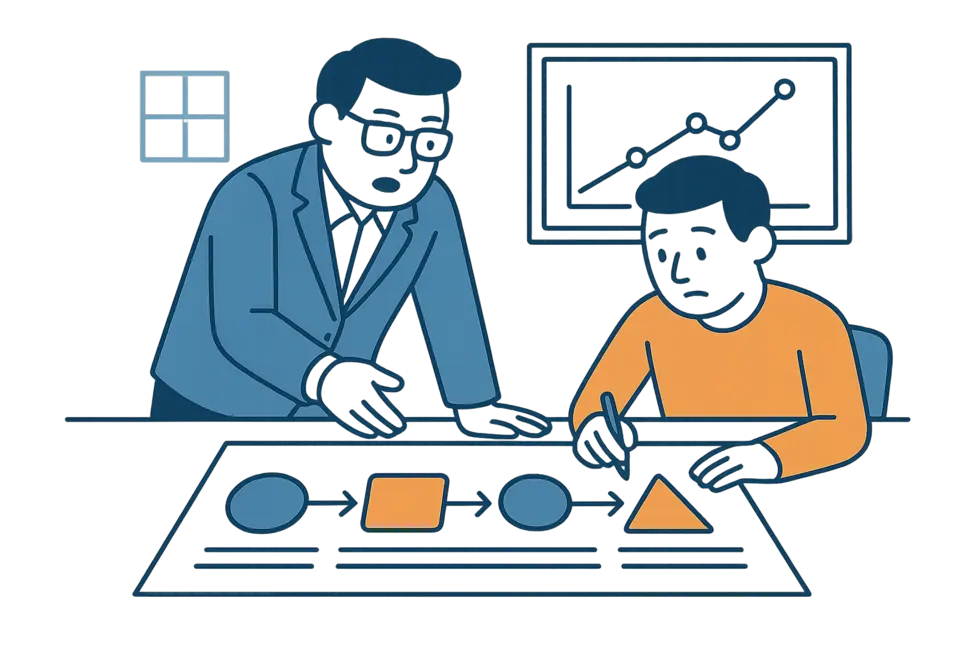 Quản lý theo dõi hiệu suất nhân viên để nhận diện sớm vấn đề.