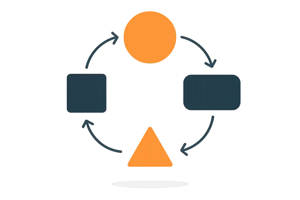 Hình ảnh một quản lý cấp trung thuyết trình tự tin trước một đội ngũ nhân viên.