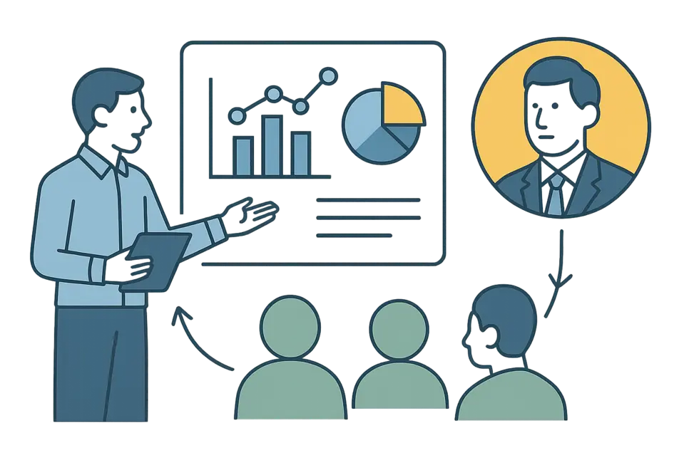 Hình ảnh minh họa tầm quan trọng của kể chuyện bằng dữ liệu trong quản lý.
