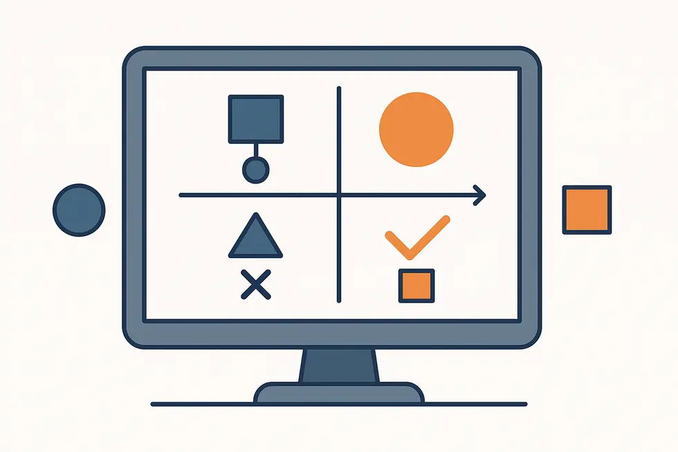 Người quản lý đang lập kế hoạch với mục tiêu cụ thể.