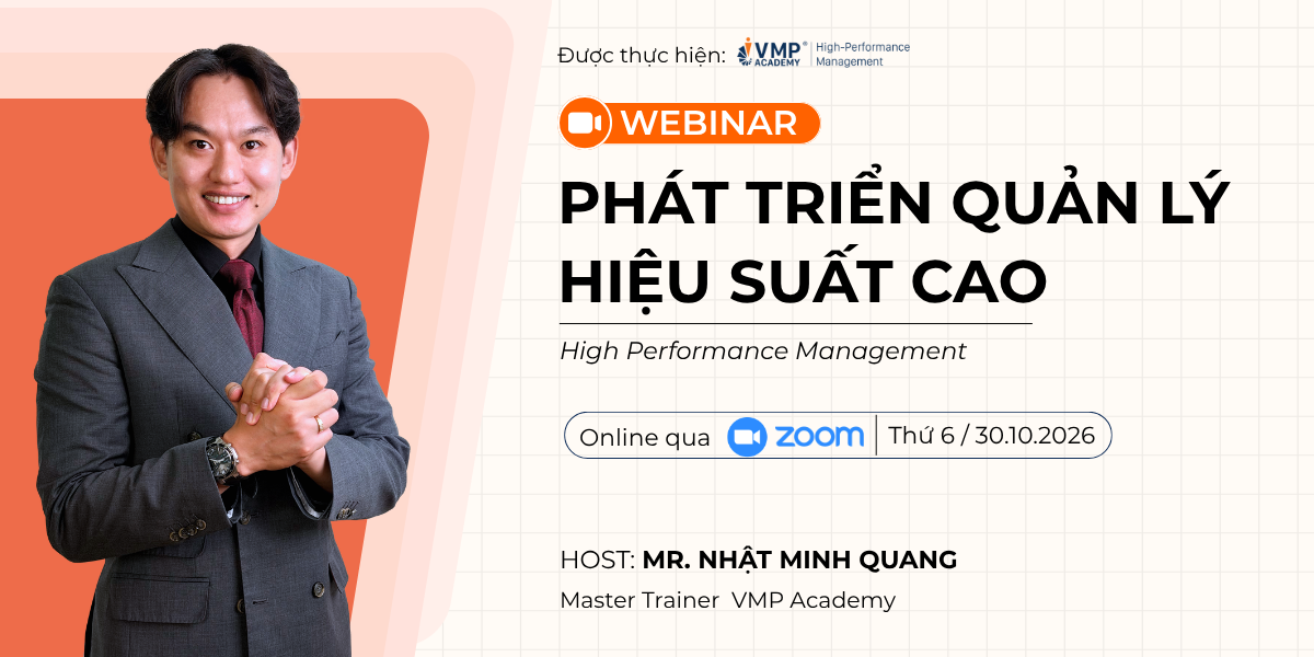 Webinar phát triển quản lý hiệu suất cao: Từ High Performer đến vai trò dẫn dắt